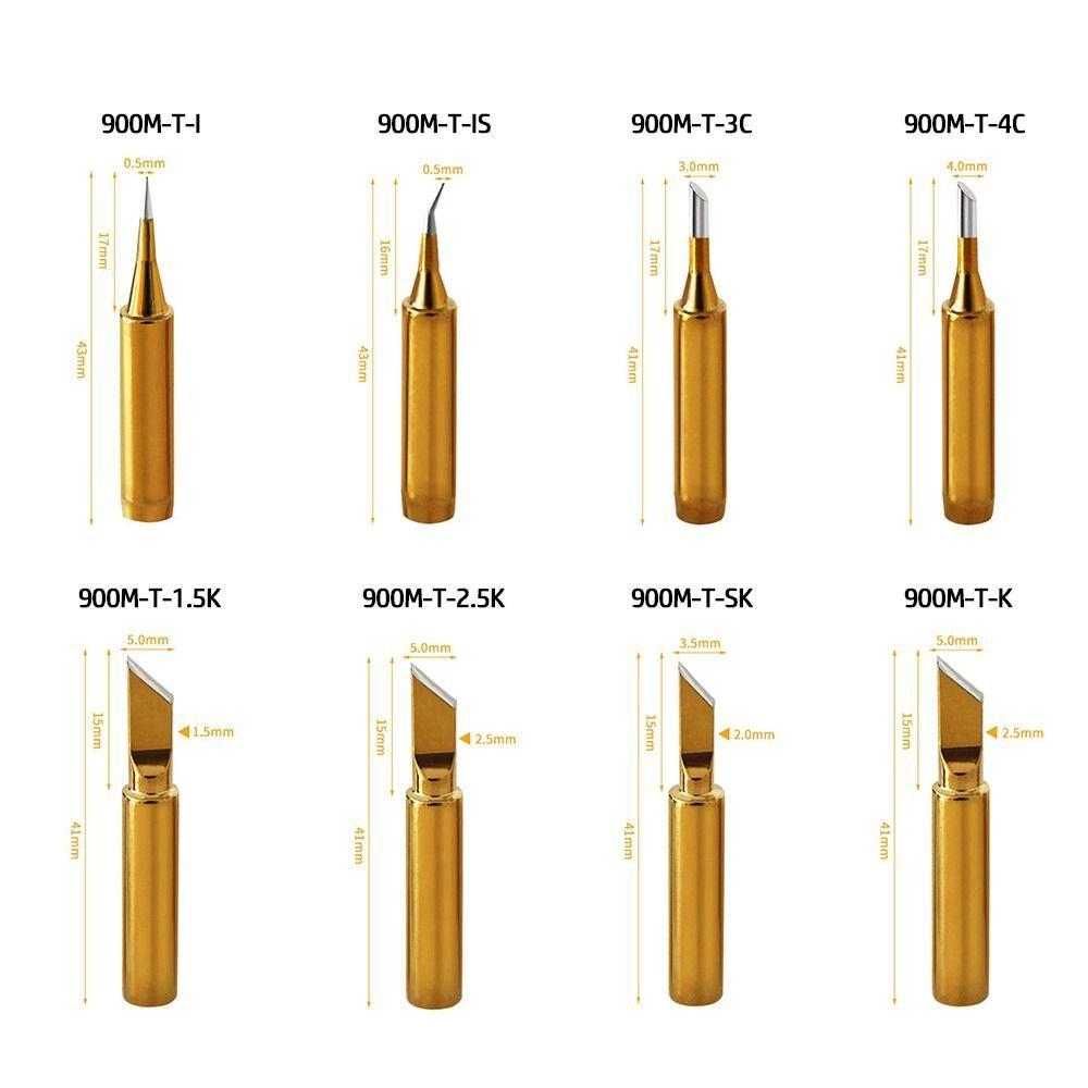 1Pc 900M-T Soldering Station Solder Iron Tip Oxygen-free Copper Solder Head Replacement Welding Tips Soldering Accessories