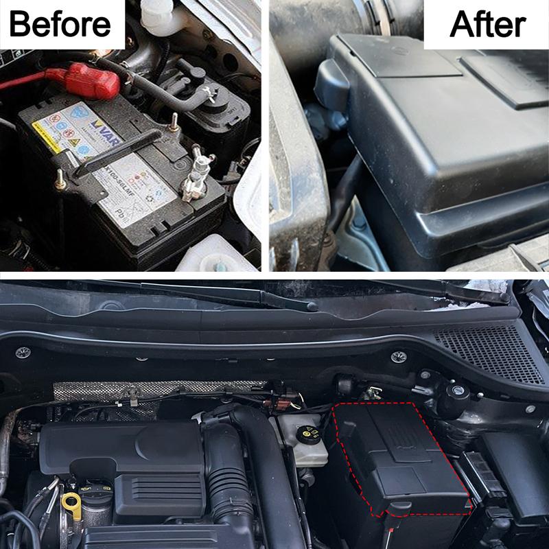 Negative Electrode Dustproof Engine Battery Dust Cover Protective Cover For SKODA KODIAQ 2016-2018 Waterproof