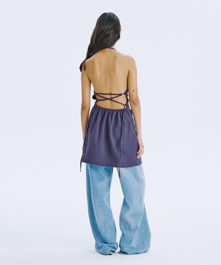 Bundercammer Strap Mini Dress_Navy