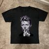 Unisex T-shirt Bowie - Klasyczny T-shirt z grafiką legendy muzyki
