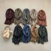 Cotton Linen Tie-dye Striped Men's Scarf Autumn Winter Warm Men Scarves Tassel Long Shawl Male Accessories Bufanda Wraps