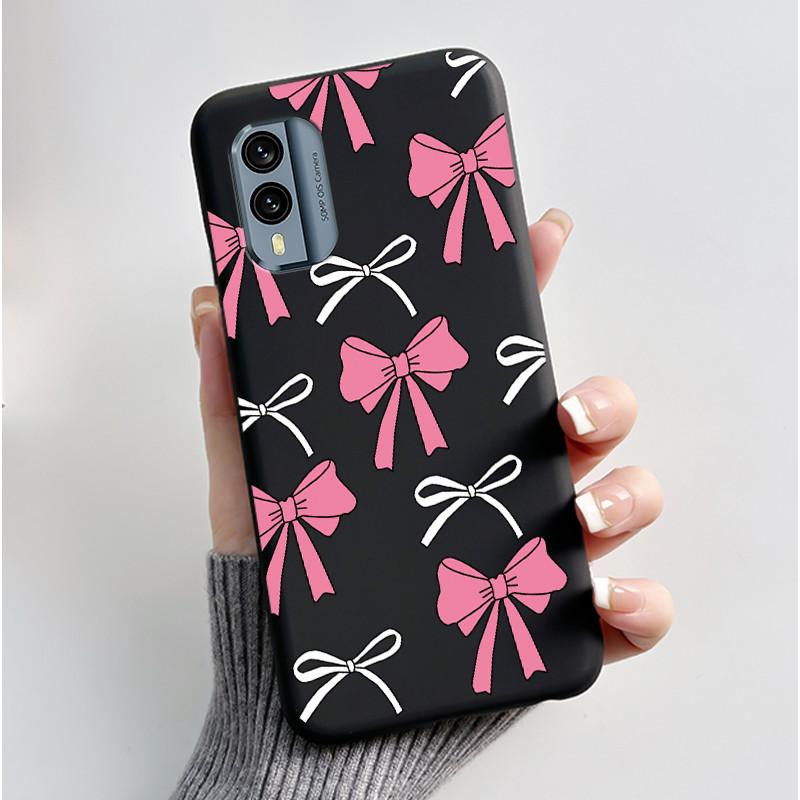 Bumper Rezistent la Șocuri Husa Moale Pentru Nokia X30 5G Drăguț Model Nou Design Carcasă Pentru Nokia XR21 Cu Culoare Jelly Negru Viral Husa