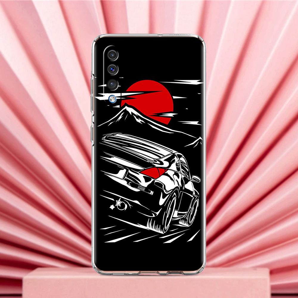 Phone Case For Samsung A56 A36 A26 A24 A16 A14 A12 A32 A50 A70 A22 A40 A34 A54 A42 A52 5G A04s A06 Cover Japan JDM Sports Car