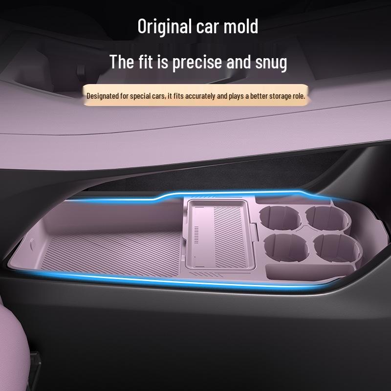 L60_L90 Silicone Center Console Storage Organizer for Cars