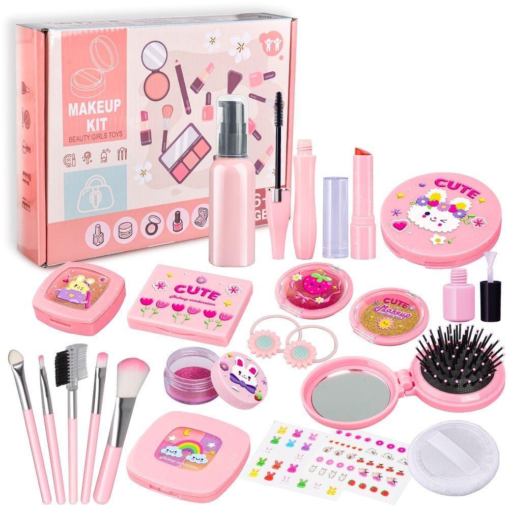 Simulační šperkovnice Dívčí hračka Roční dítě Hračka do domečku Kosmetická dárková krabička 10dílná sada na líčení