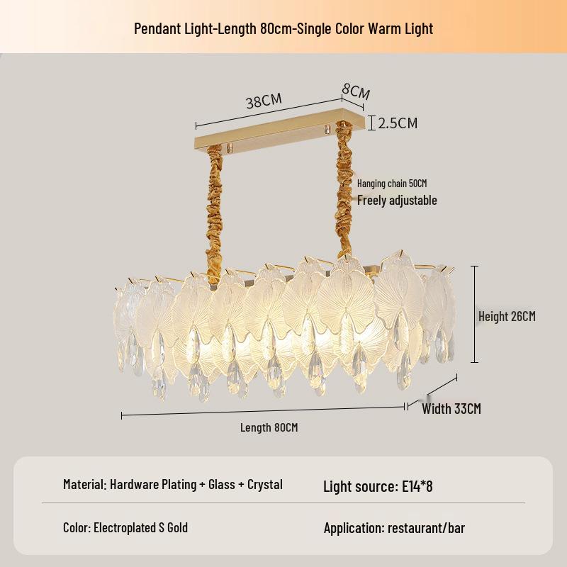 Modern Luxury Crystal Chandelier: Warm, Romantic Lighting for Living Room, Master Bedroom, or Children's Room