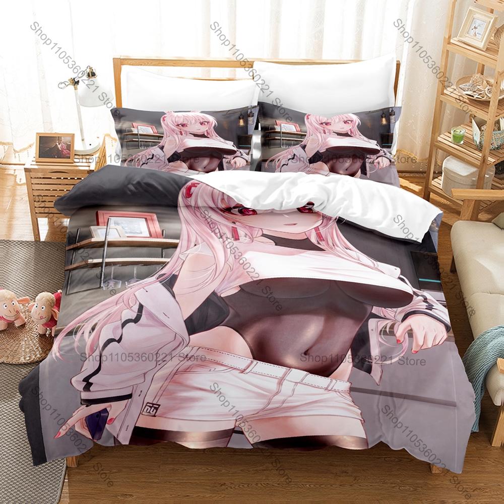 Manga Anime Bedding Set 3Pcs Tsumi no Hahen Exquisite Dark Style Print Stylish Bedroom Decoration For Collectors