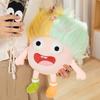 Cute Plush Pillow Big Eyed Crazy Doll Fluffy Stuffed Toy Doll Soft Plush Cushion Funny Odd Looking Plushie Toy Gift For Girls