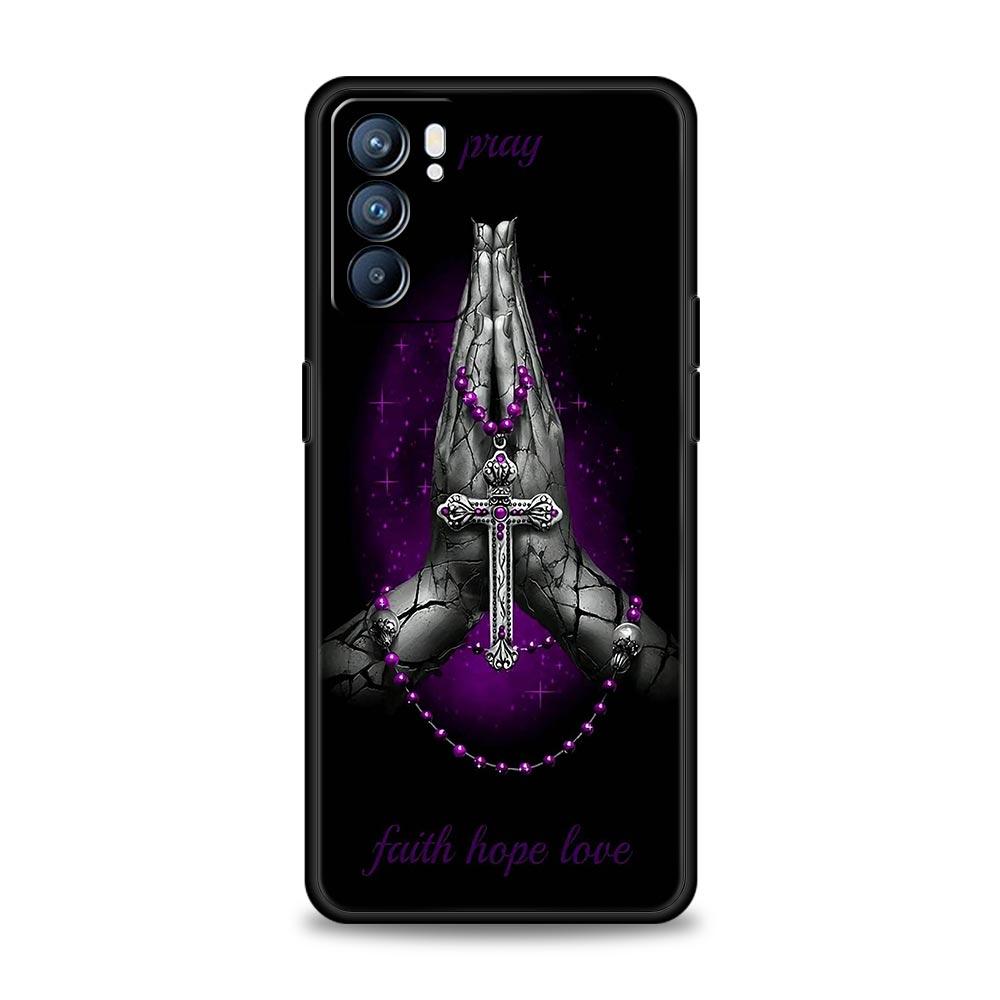 

Phone Case For Oppo A17 A31 A54 A57 A78 A79 Find X5 X6 Reno 7 8 10 11 12 13 F Pro Soft TPU Faith Christian Religious Jesus Clear Find X5 Pro