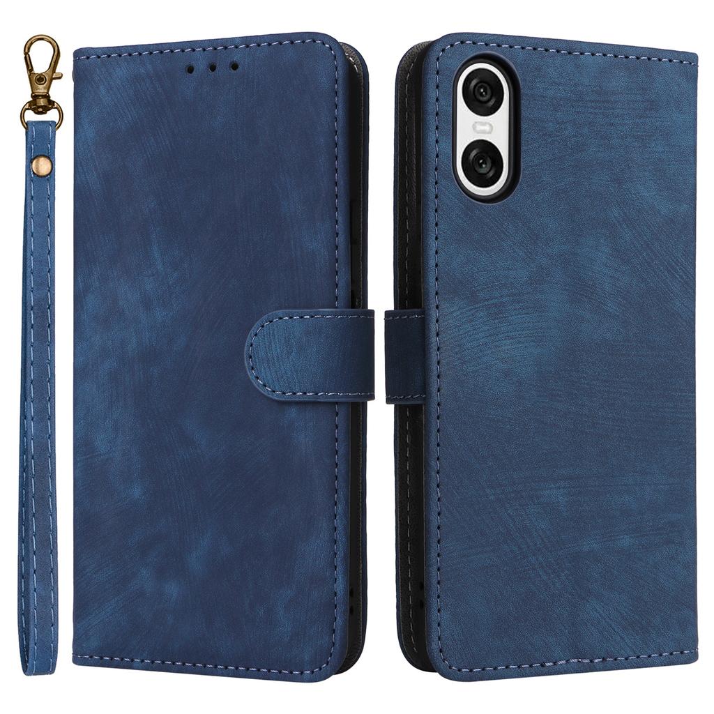For Sony Xperia 10 VI Case PU Leather Stand Cover with RFID Blocking Wallet