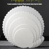 Set of 5 Nonslip Plastic Cake Stands with Textured Bottom ABS Texture for Firm Cake Positioning During Parties and Event