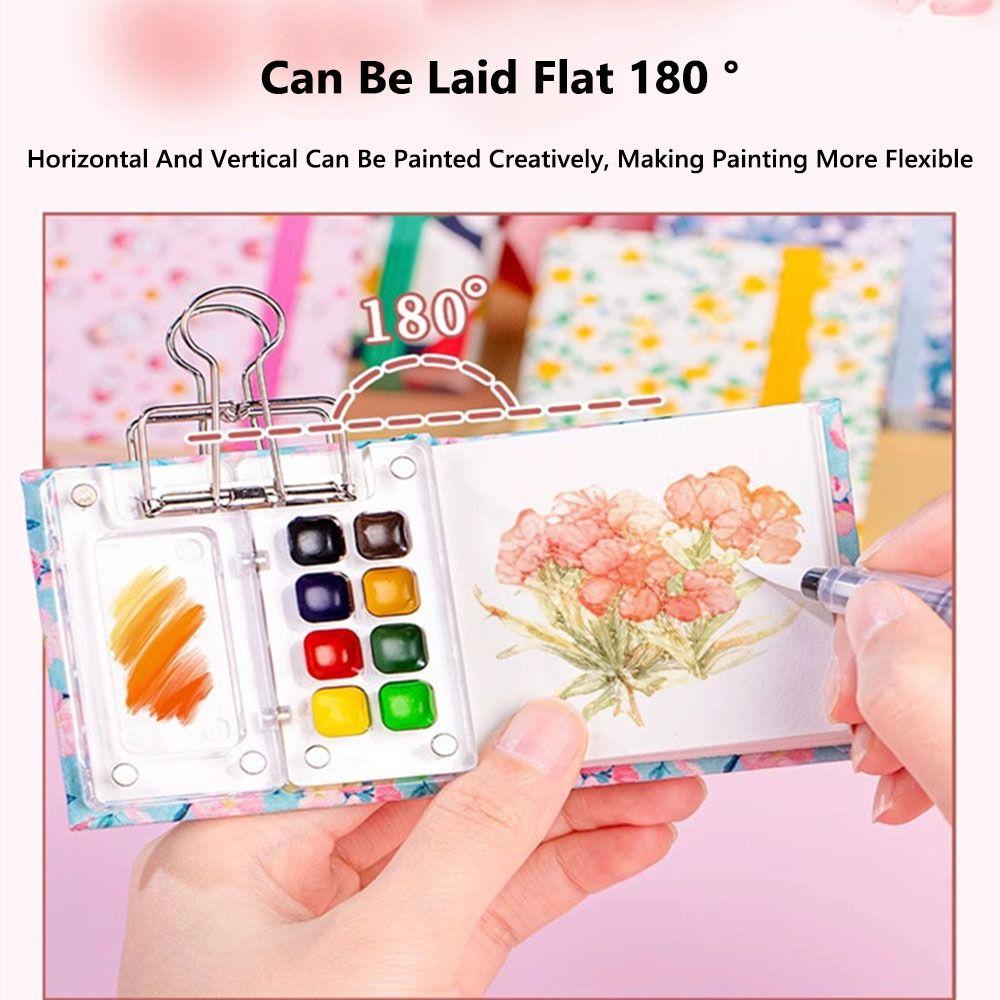 Portable Watercolor Painting Book Square Pocket Sketchbook New Drawing Notebook Art Painting