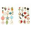30Pcs Colorful Pendants Plated Mixed Styles for DIY Bracelet Necklace Earring Jewelry Accessories