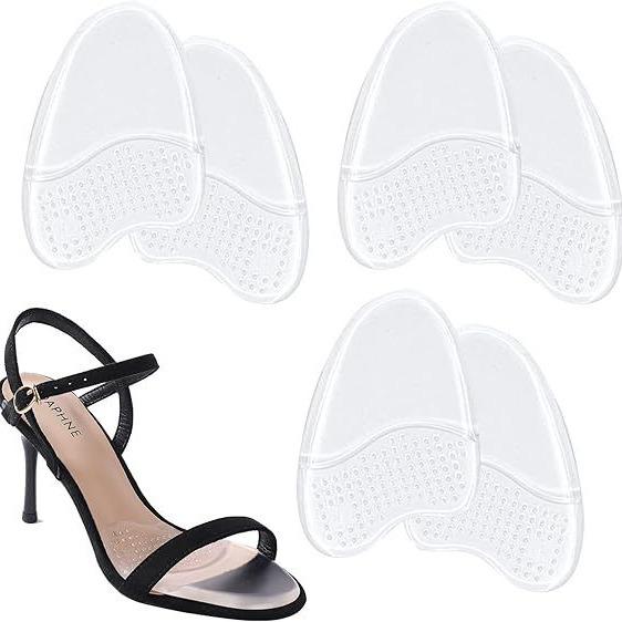 Gel Forefoot Pads Cushioned Comfortable Nonslip Selfadhesive Halfsole With Soft Particles For High Heels