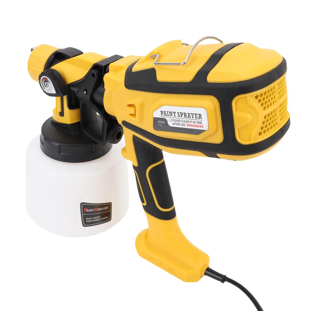 Paint Sprayer Tool, 800W Electric Spray Paint Gun with 5 Nozzles, Detachable Light, 3 Spray Patterns, Easy To Clean