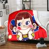 1pc Blanket Peko Chan Print Design, Lightweight Blanket for Sofa, Bed- Soft &Warm, Gift for All Seasons like Christmas, Halloween