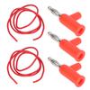 10 Set Banana Plug Test   Kit 4mm Banana Plug 1mm² Test  S Set for Electrical Testing Red