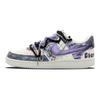 Nike Court Vision 1 Low-Top Skateboard-Schuhe Unisex Schwarz Lila DH2987-101(Team256-)