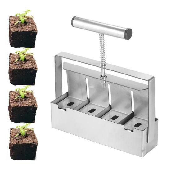 Zellen Erdblockmacher 4-Zellen/8-Zellen Aluminiumlegierung Erdblockform Manuelles Erdblockwerkzeug