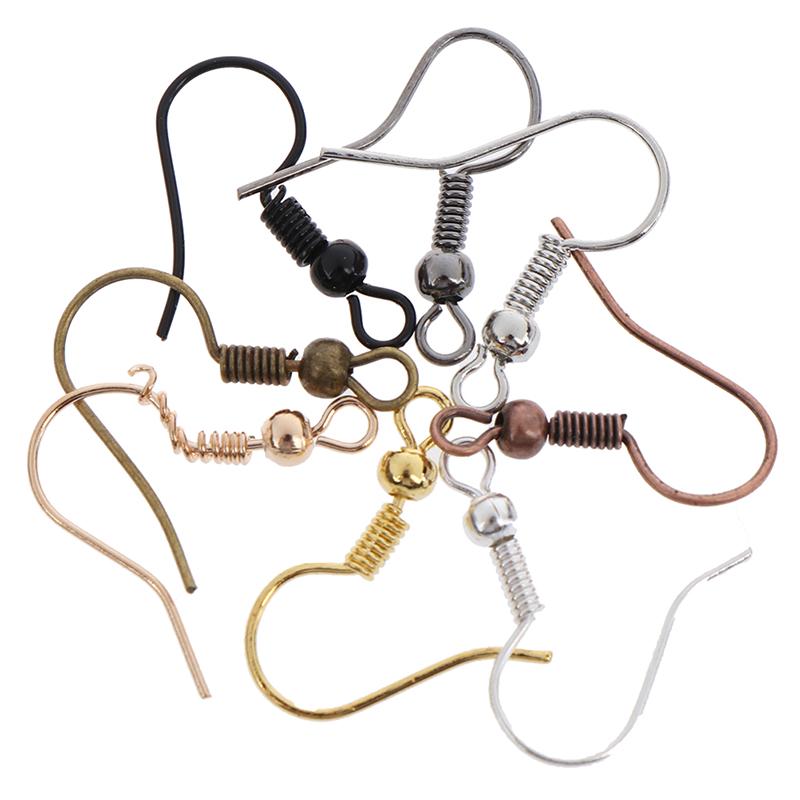 

100pcs Серьги Находки Серьги Застежки Крючки Примерка Diy Ювелирные изделия Изготовление крючка