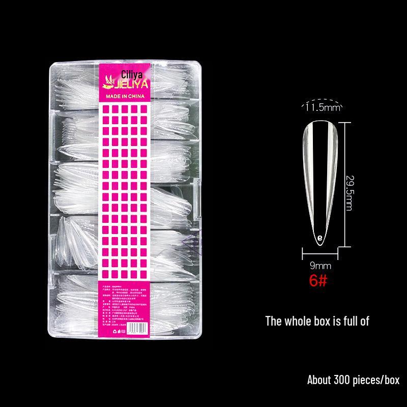 European & American Frosted Nail Tips - Trapezoidal, Ballet, Teardrop Shapes, No Polish Needed, Crease-Free, Dual-Use Patches
