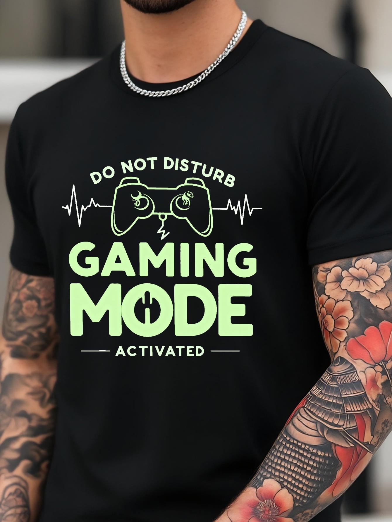 6267 Gaming Graphic T-shirt - Do Not Disturb Gaming Mode Activated Design XXXL