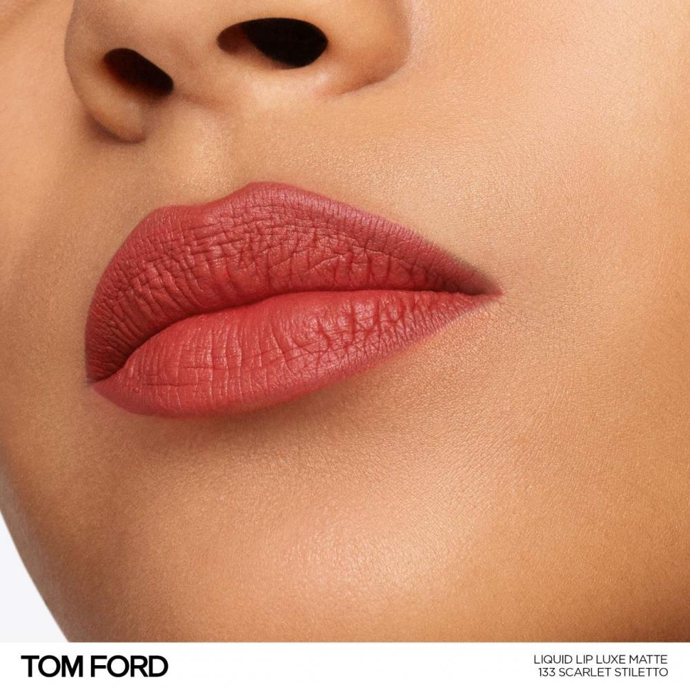 Tom Ford Liquid Lipstick Luxe Matte For Long Wear 0.20 Oz Scarlet Stiletto Burgundy Red