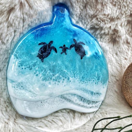 Sea Turtle Acrylic Ornaments Ocean-Themed Christmas Tree Decor Holiday Turtle Hanging