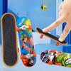 3 BUC Fingerboard Trotinetă de Degete Mini Placă de Skateboard Deck Aliaj/Plastic Antistres Tech Bracket Panou de Birou Non Jucării Antrenament