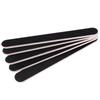 5pcs Sanding Nail File Double Sided Round Head Nail File Salon Nail Art Tool Black