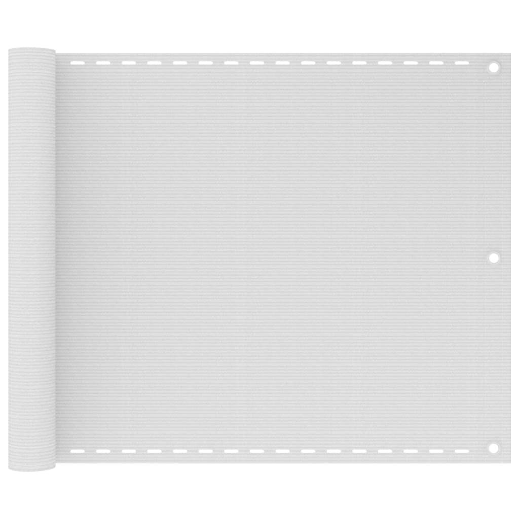 VidaXL Écran de balcon Blanc 75x300 cm PEHD