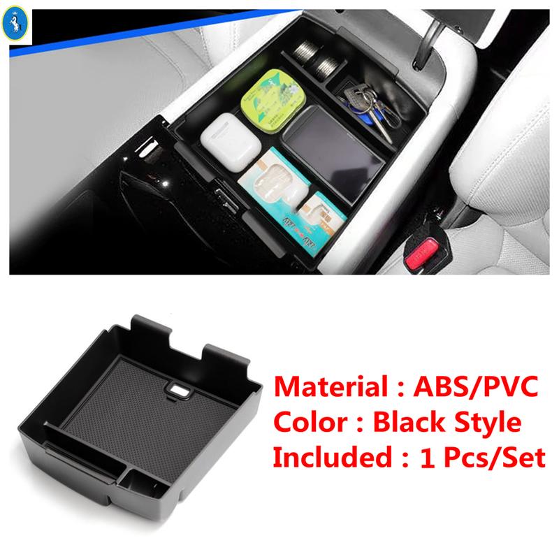 PVC + ABS Car Armrest Box Storage Central Control Container Cover Trim Fit For Hyundai Tucson NX4 2025 2026 Accessories