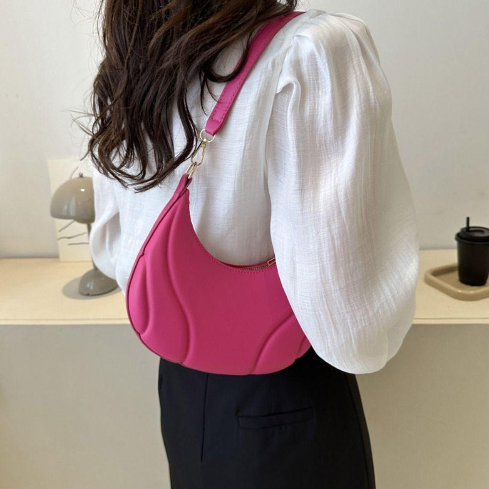 Handbag PU Leather Hobo Bag Korean Style Ins Square Tote Bag Fashion Simple Shoulder Bag  Outdoor