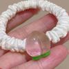 4Pcs Girl Hair Ropes Cartoon Decoration Macaron Color High Elasticity Hair Bands High Elasticity No Hair Damage Ponytail