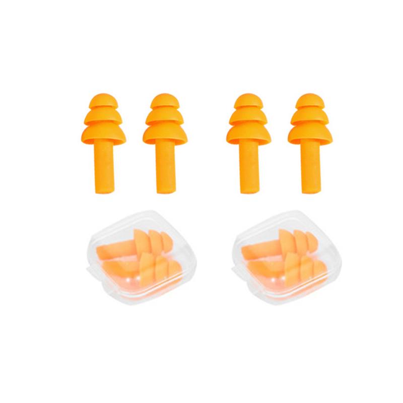 Soft Silicone Ear Plug Ear Protection Sleeping Travel Anti-Noise Earplugs Waterproof Swim Earplugs for Adult Children Swimmers