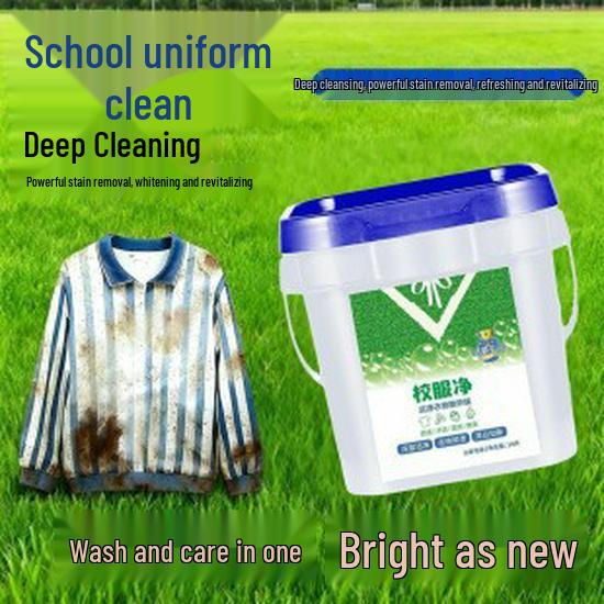School Uniform Detergent 10kg - Strong Pack with Free Shipping, Stain Removal, Sterilization, Long-Lasting Fragrance, Non-Damaging, Student Special 1 Bucket 5kg Light Stain