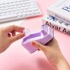 Tragbares manuelles Bandschneider-Set: Kompakter Klebebandspender in Macaron-Farbe für Büro und Verpackung