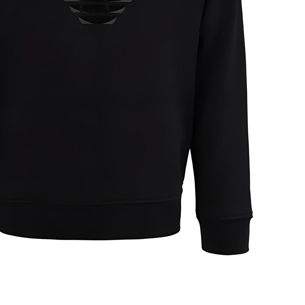 Emporio Armani Eagle Logo Pattern Hoodie Men Hoodies Black 6L1ML9-1JWPZ-0056