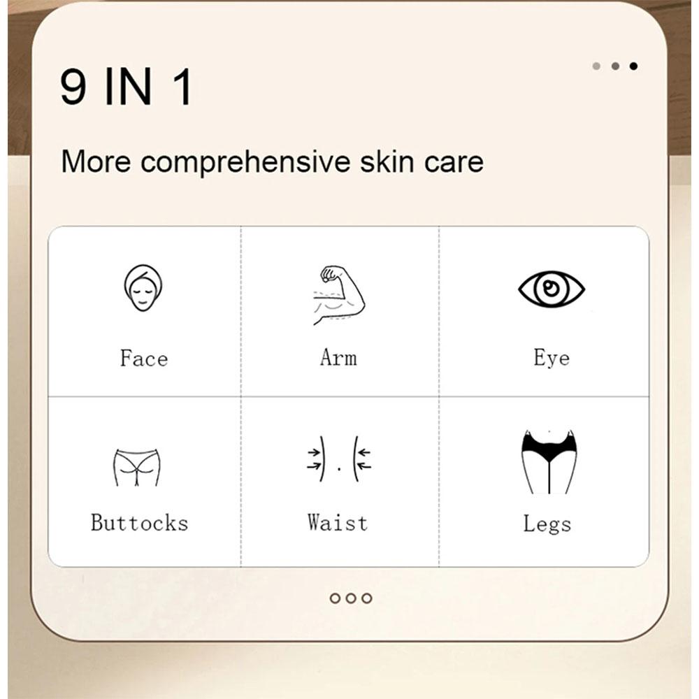 9-in-1 Professional Beauty Device RF Skin Lifting Cavitation Body Contouring Equipment