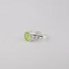 Peridot Gemstone 925 Sterling Silver Handmade Jewelry Designer Zircon Ring For Anniversary Gift CZR-15-4
