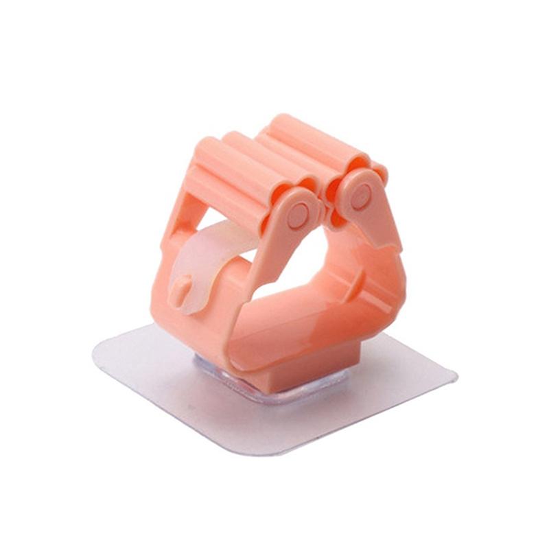 1/3Pcs Mop Clip Wall Mounted Storage Mop Organizer Holder Hanger Storage Rack Seamless Mop Clip Hook Household Mounted Hanging Racks