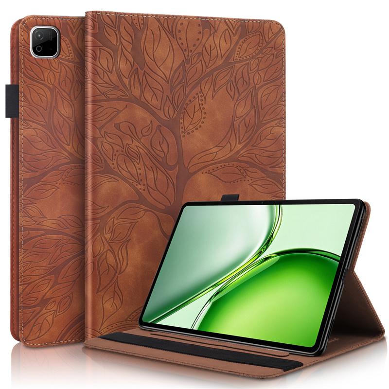 For Honor Pad X9B Max Case Cover Embossed Tree PU Leather Wallet Flip Cover For Funda Honor Pad X9 Max 13 inch 2026 Case Coque