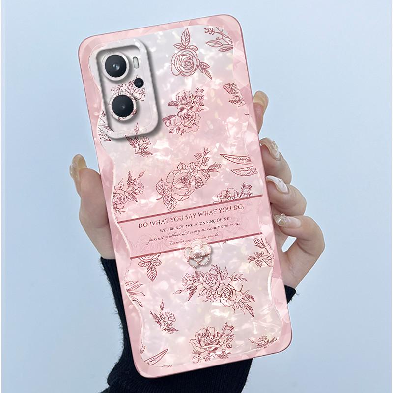 For OPPO A96 CPH2333 Realme 9i 4G RMX3491 Phone Case Fashion Simplicity Oil Painting Flowers Silicone Soft Shockproof Back Cover