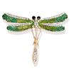 Broche libellule en émail pour collier, broche de mariée, bijoux pour femme, cadeau