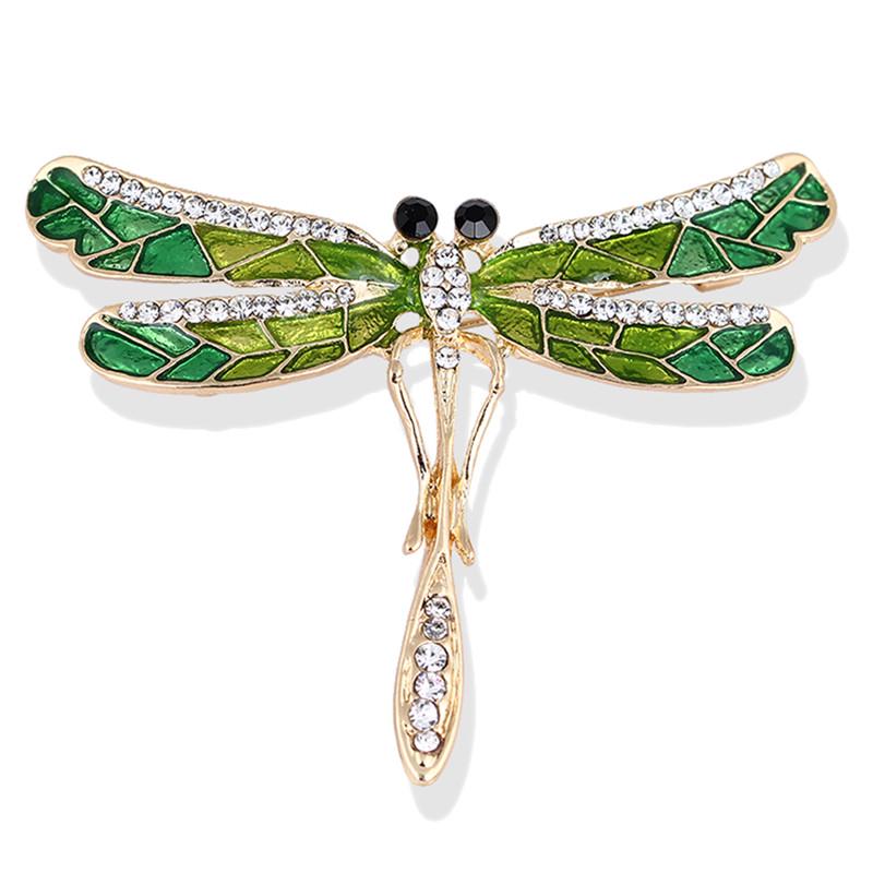 

Эмаль Стрекоза Брошь Воротник Свадебная Брошь Булавка Женские Ювелирные Изделия Подарок зелёный
