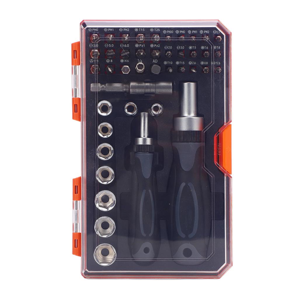 Ratchet Screwdriver Set 42 In 1 Rotatable Handles with Case Cr V Household Repair Tool Kits