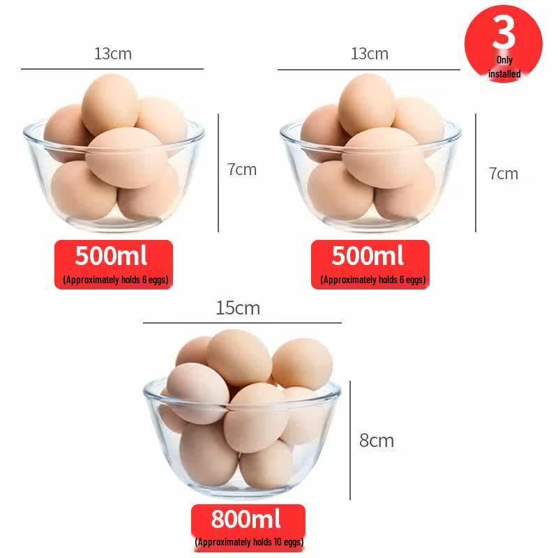 High-Temperature Borosilicate Glass Bowl