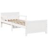 Bed Frame with Headboard White 80 x 200 cm Engineered Wood