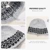 Face Slimming EarFlap Hat Polyester Fair Isle Jacquard Hat Vintage Fall Winter Hat  Outdoor Wear