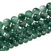 Moss Green Chalcedony Floating Jades Natural Stone 15" Smooth Loose Spacer Beads 4/6/8/10/12mm for Jewelry Making DIY Bracelets Charms Accessories